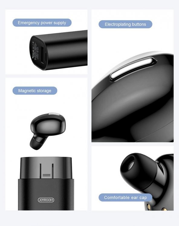 Joyroom Jr-Sp2 1600 mAh Powerbank + Tek Kablosuz Bluetooth Kulaklık - 3