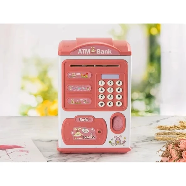 Sevimli Tasarımlı Şifreli ATM Kumbara - Resim 3