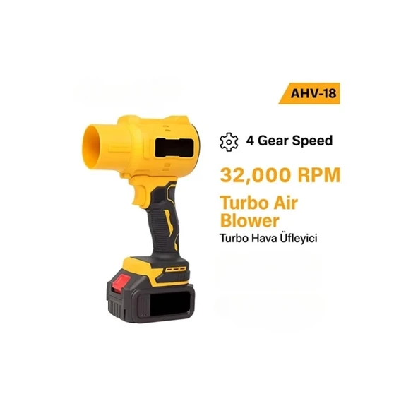 Ahv-18 Turbo Hava Üfleyici | 4 Kademe Hız | 21v 431w Kablosuz Blower | 32.000 Rpm’’ - 5