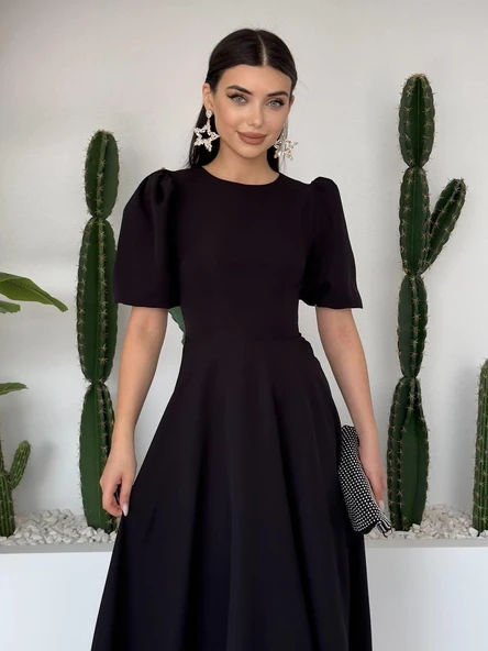 Catania Balon Kol Elbise - 3