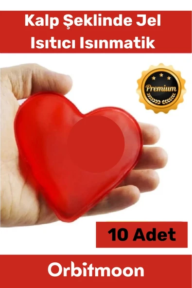 Özel Üretim Yeni Seri Kalp Şeklinde Jel Isıtıcı Pratik El Isıtıcısı Isınmatik Cep Sobası 10'lu Set