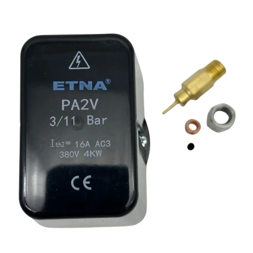 Etna Basınç Şalteri PA-2V 3Bar - 11Bar  380V 1/2 - 1