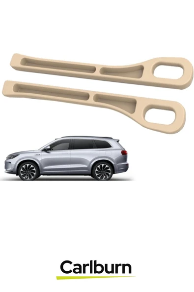 Özel Üretim Esnek Telefon Cüzdan Anahtar Para Düşme Engelleyici Araç Koltuk Arası Düzenleyici Krem - 3