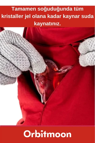 Özel Üretim Yeni Seri Kalp Şeklinde Jel Isıtıcı Pratik El Isıtıcısı Isınmatik Cep Sobası 10'lu Set - 3