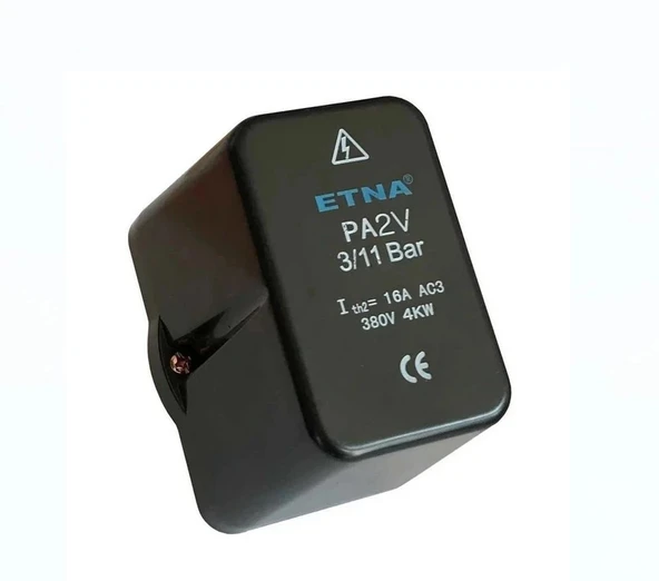 Etna Basınç Şalteri PA-2V 3Bar - 11Bar  380V 1/2 - 8