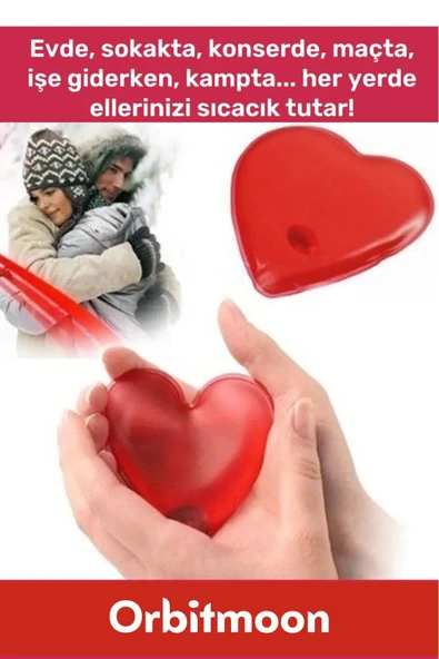 Özel Üretim Yeni Seri Kalp Şeklinde Jel Isıtıcı Pratik El Isıtıcısı Isınmatik Cep Sobası 6'lı Set - 4
