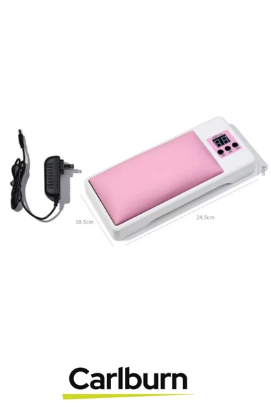 Premium Dijital Ekran 3 Kontrol Tuşlu Zaman Ayarlı Deri Kaplı Sünger El Yastıklı UV Jel Oje Kurutucu - 3