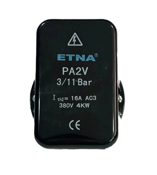 Etna Basınç Şalteri PA-2V 3Bar - 11Bar  380V 1/2 - 9