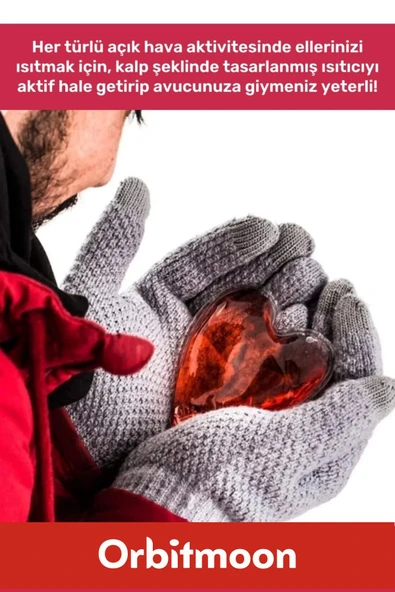 Özel Üretim Yeni Seri Kalp Şeklinde Jel Isıtıcı Pratik El Isıtıcısı Isınmatik Cep Sobası 6'lı Set - 5