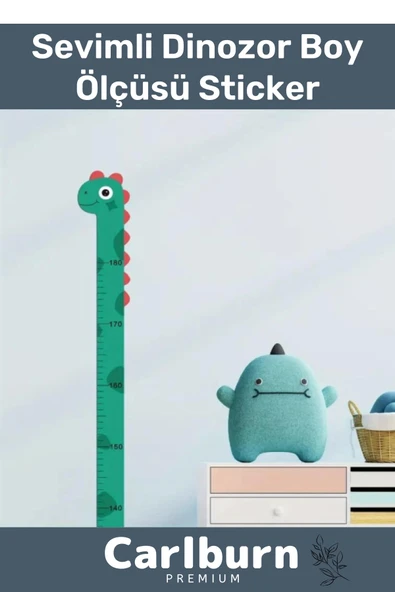 Özel Üretim İz Bırakmayan Çift Taraflı Bantlı Silinebilir Ev Sevimli Mavi Dinozor Boy Ölçüsü Sticker