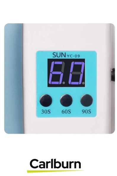 Premium Dijital Ekran 3 Kontrol Tuşlu Zaman Ayarlı Deri Kaplı Sünger El Yastıklı UV Jel Oje Kurutucu - 5