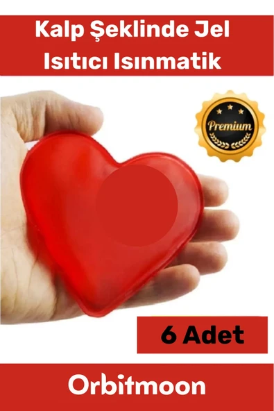 Özel Üretim Yeni Seri Kalp Şeklinde Jel Isıtıcı Pratik El Isıtıcısı Isınmatik Cep Sobası 6'lı Set