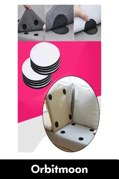 Özel Seri Kendinden Yapışkanlı Halı Kilim Sabitleyici Koltuk Kaydırmaz Yıkanabilir 40 Adet Cırt Bant - 3