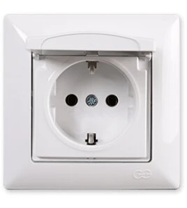 GÜNSAN VISAGE BEYAZ KAP.TOPRAKLI PRİZ (MKZ) ürün görseli 1