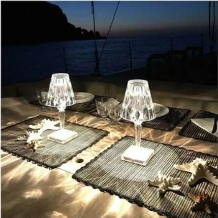 CATA TOKYO ÜÇ RENK ŞARJLI DİMMERLİ MASA LAMBASI ESKİ - Resim 2