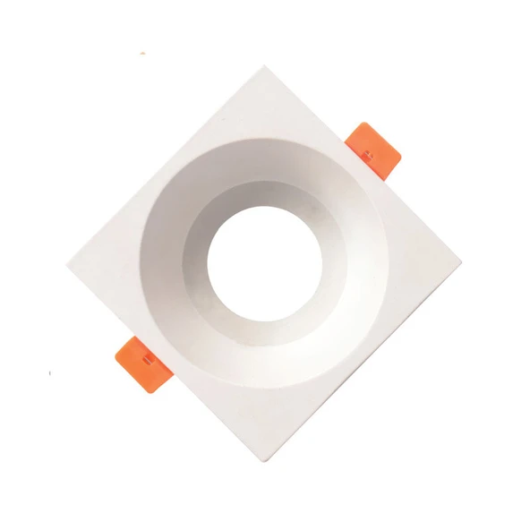 ACK TERRA BEYAZ KARE ALÜMİNYUM SPOT BOŞ ARMATÜR ürün görseli 1