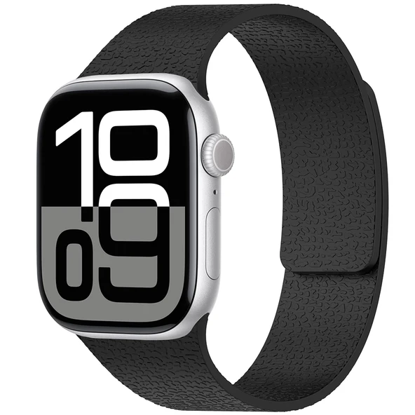 Apple Watch 7 45mm Zore KRD-136 Kabartma Desenli Silikon Kordon