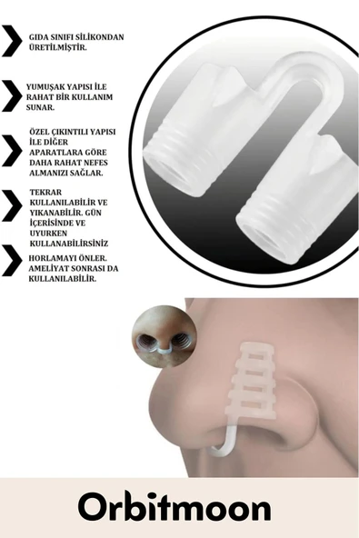 Yeni Seri Rahatlatıcı Uyku Önleyici Horlama Azaltıcı Nefes Alıp Verme Burun Delik Aparatı 20'li Set - 2