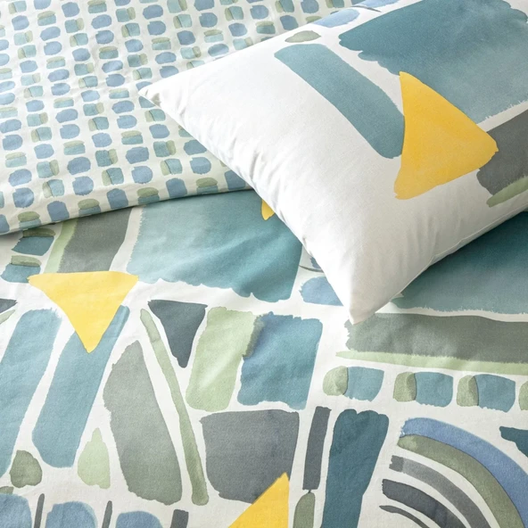 TAÇ HOLDEN RANFORCE NEVRESİM TAKIMI MAVI TEK KİŞİLİK - Resim 2