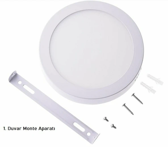 CATA 18W GÜNIŞIĞI S.Ü.YUVARLAK LED PANEL (BEYAZ KASA) ürün görseli