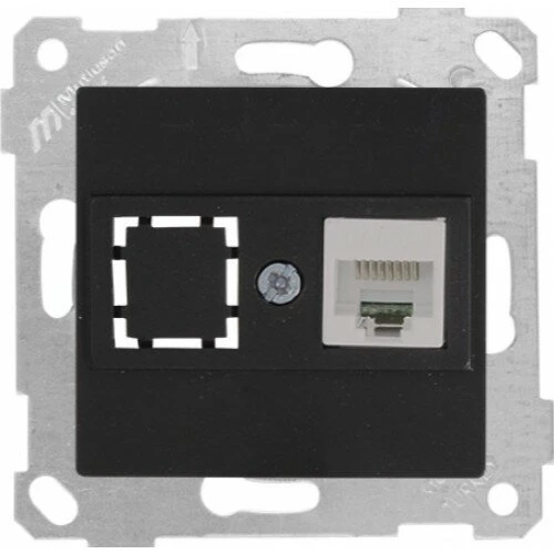 RİTA SİYAH DATA PRİZİ 1*RJ45 (CAT6) (MKZ) ürün görseli 1
