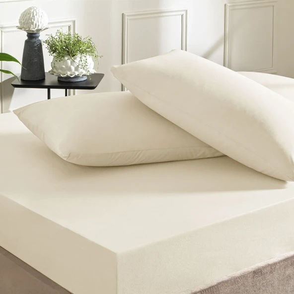 TAÇ COLOR DREAMS RANFORCE ÇARŞAF SET EKRU TEK KİŞİLİK ürün görseli 1