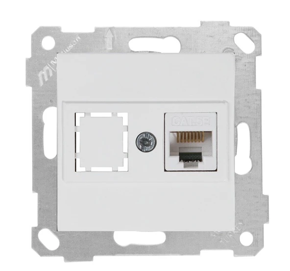 RİTA BEYAZ DATA PRİZİ 1*RJ45 (CAT5E) (MKZ) ürün görseli 1