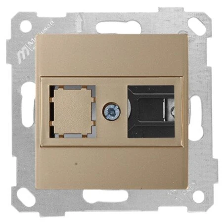 RİTA BEYAZ DATA PRİZİ 1*RJ45 (KON.SÜZ) (MKZ) ürün görseli 1