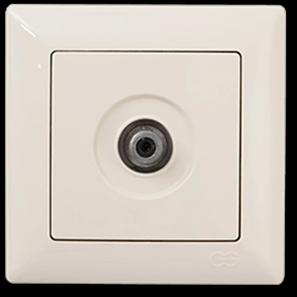 GÜNSAN EQONA KREM TEKLİ UYDU PRİZİ EKO ürün görseli