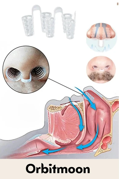 Yeni Seri Rahatlatıcı Uyku Önleyici Horlama Azaltıcı Nefes Alıp Verme Burun Delik Aparatı 20'li Set - 3