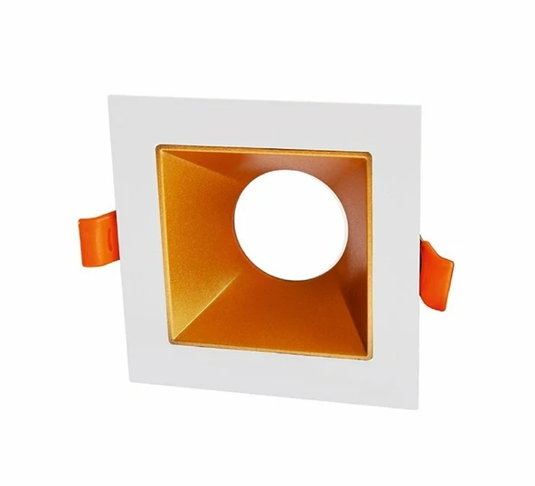 CATA JAGUAR (BEYAZ-GOLD) KARE DEKORATİF BOŞ KASA ürün görseli