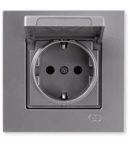 GÜNSAN EQONA M. GÜMÜŞ KAP.TOPRAKLI PRİZ (MKZ) ürün görseli