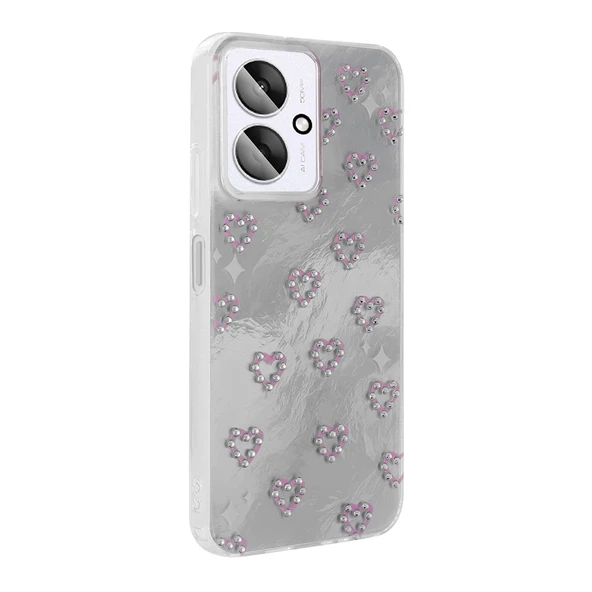 Xiaomi Poco C65 Kılıf Kamera Korumalı Figürlü Zore Ponti Silikon Kapak - 8