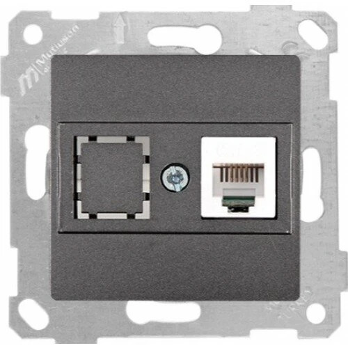 RİTA FÜME DATA PRİZİ 1*RJ45 (CAT5E) (MKZ) ürün görseli 1