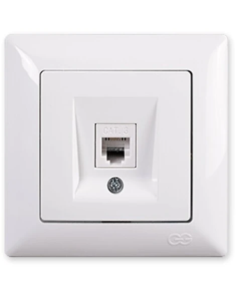 GÜNSAN VISAGE BEYAZ NÜMERİS TELEFON PRİZ (MKZ) ürün görseli 1