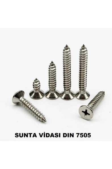 BOLTER Ağaç Ve Sunta Vidası 4,0X25 Mm Yhb Sunta Vidası 4x25 Mm 100 Adet - 3