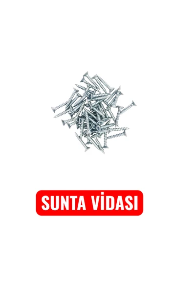 BOLTER 3,5x18 Sunta Mdf Ağaç Menteşe Ray Montaj Vidası (100 Adet) ürün görseli 1