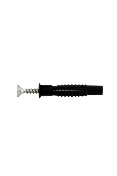BOLTER Vida ve Dübel Seti 50 Adet 5x60 mm Sunta Vidası ve 50 Adet 8mm Siyah Tuğla Beton Boşluk Dübel - 3