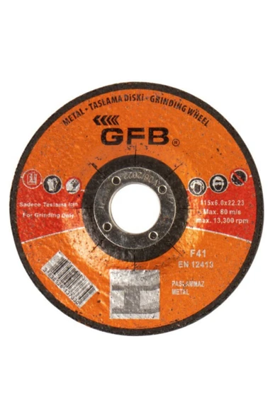 GFB METAL TAŞLAMA TAŞI 115x60 (10 Adet) ürün görseli 1