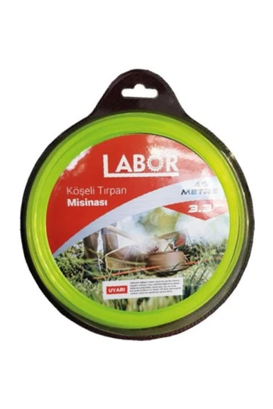LABOR 3.3 Mm 6 Köşeli Misina 46 Metre Altıgen Tırpan Misinası - 1