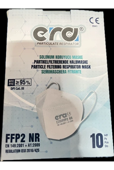 CMC 10 ADET SOLUNUM KORUYUCU TOZ MASKESİ VENTİLSİZ TOZ MASKESİ ürün görseli 1