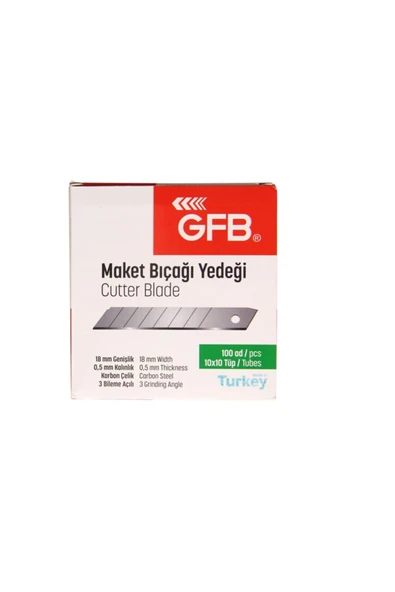 GFB Maket Bıçağı Yedeği 100 Lü Pk - 1
