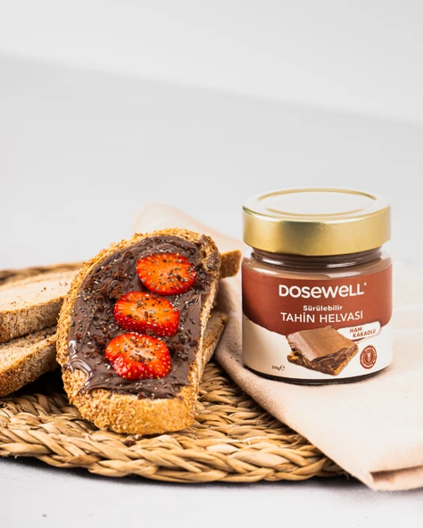 Dosewell Sürülebilir Tahin Helvası Kakaolu 250 gr - Resim 3