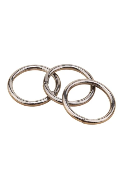 BOLTER Çok Amaçlı Çelik Boş Halka Zincir Halkası Hobi Çanta Halkası No 3 (5 Adet)