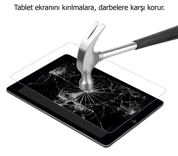 Apple iPad Air 13 12.9 2024 Uyumlu Temperli Cam Tablet Ekran Koruyucu - 4