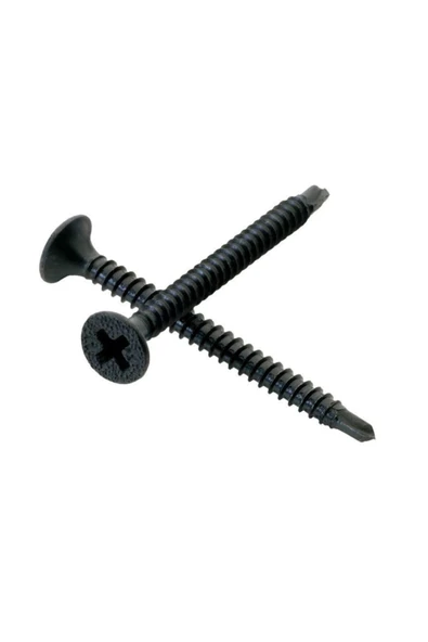 Akdeniz Alçı Levha Vidası Matkap Uçlu Siyah 3.5x35 (1000 Adet) ürün görseli 1