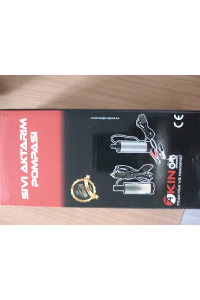 Akın 12 Volt Mini Küçük Sıvı Aktarım Pompası Çakmaklık Girişli - Resim 4