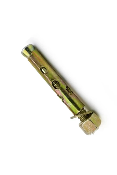BOLTER Gömlekli (10 Ad) Çakma Çelik Dübel M10x110mm Tavan Beton Asma Aparat Raf Montaj Bağlantı Zemin Monte - 3