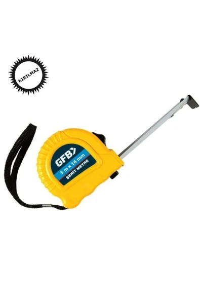 GFB Profesyonel Şerit Metre 3*16mm ürün görseli 1