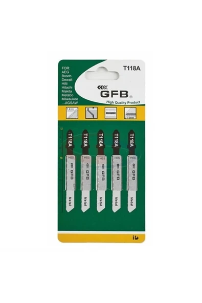GFB T118A - METAL DEKUPAJ TESTERESİ (5’li Paket) ürün görseli 1